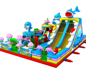 Gran patio al aire libre <span class=keywords><strong>castillo</strong></span> inflable niños Ciudad de la diversión para <span class=keywords><strong>el</strong></span> parque temático - Product Image 1