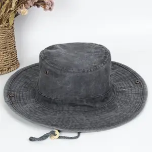 Sombrero de pescador con estampado personalizado, gorra de pescador con estampado personalizado, Logo personalizado, de algodón, con cordón