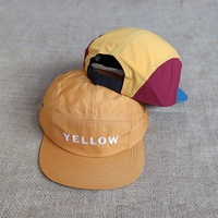 Casquettes de camping pour hommes à 5 panneaux, populaires, en nylon, séchage rapide, légères, pour le camping, la randonnée et les activités de plein air, avec logo brodé personnalisé, vente en gros
