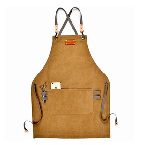 Delantal de cocina de lona para camarero, Chef, uniforme de Catering, ropa de trabajo, monos antisuciedad - Product Image 1