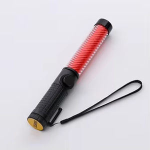 Linterna LED Recargable Roja, <span class=keywords><strong>Azul</strong></span> y Verde, Bastón <span class=keywords><strong>de</strong></span> Señalización <span class=keywords><strong>de</strong></span> Tráfico con Gancho e Imán - Product Image 4