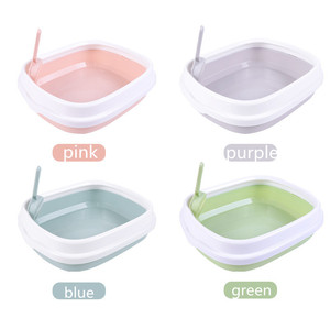 Large Space Cat Litter Box Cat Toilet Waterproof Hooded Cat Litter Pan - Medium Size