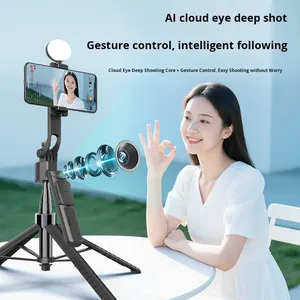 Nuevo Modelo Transfronterizo: Trípode Integrado de Cuatro Patas para Transmisión en Vivo, Gimbal para Teléfono con Seguimiento Facial y Seguimiento Automático Completo 360 - Product Image 3