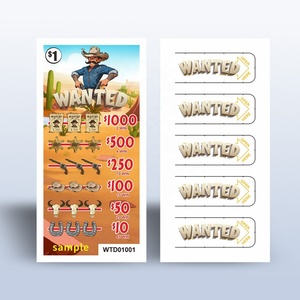 ตั๋วจับฉลากแบบฉีกง่าย ดีไซน์ OEM ฟรี พร้อมหมายเลขซีเรียลหลายชั้นป้องกันการโกง - Product Image 2