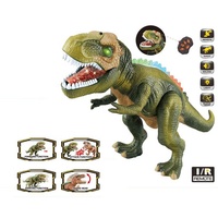 Dinosaurio eléctrico a control remoto, juguete de plástico