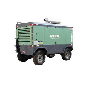 WBW 13 бар 17 бар Дизельный Портативный Мобильный винтовой воздушный компрессор высокого давления дизельный винтовой воздушный компрессор для пневматического перфоратора - Product Image 6