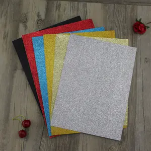 Alta Qualidade de Ouro Preto Sliver Glitter Papel Cardstock para o Cartão Do Convite, Envelope Forrado