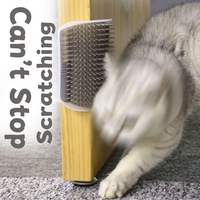 Grattoir pour chat, brosse de toilettage auto-nettoyante, brosse texturée pour enlever les poils, brosse de massage pour le visage, jouet de toilettage pour animaux de compagnie, fournisseur en gros