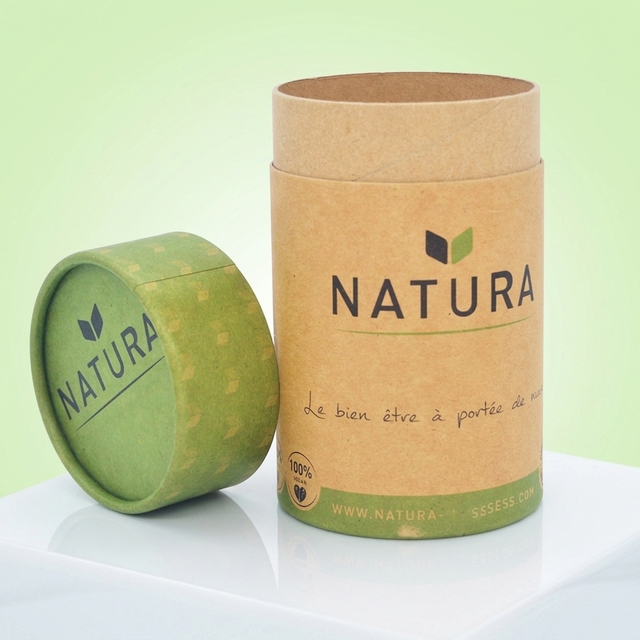 Biodegradable Eco Friendly Food Grade Kraft Coffee Cardboard Cylinder Box Tea  Paper Tube Packaging