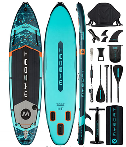 กระดานยืนพายแบบเป่าลมขนาด 11'6'' รุ่น Hot Sale Long Board Paddle พร้อมที่นั่งในตัว สำหรับตกปลา พร้อมปั๊มลม MY02 อุปกรณ์กีฬาทางน้ำ - Product Image 1