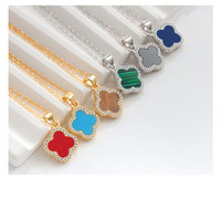 Bracelet élégant en argent S925 plaqué or vintage pour enfants, avec agate et trèfle à quatre feuilles, plaqué rhodium, idéal pour les mariages et les cadeaux