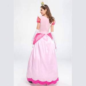 Costume de princesse Peach rose pour adulte, déguisement de fête de carnaval d'Halloween, fantasia, SZAC-001 - Product Image 3