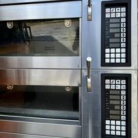 Four à sole électrique commercial de luxe, 3 étages, 6 plateaux, pour boulangerie, pain, pizza, biscuits, gâteaux, équipement de cuisson
