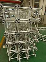 Estructura Modular Plegable Cuadrada de Aleación de Aluminio 6061-T6 con Certificación TUV, 400x400mm, Portátil, Resistente, para Iluminación de Escenario, 1000kg