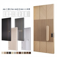 Porte extérieure pivotante anti-effraction en bois massif de style européen américain moderne pour villa, appartement, salon avec garantie de 5 ans