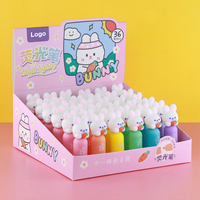 Grosir alat tulis sekolah pola penanda stabilo pena cap Mini Unicorn kepala kartun lucu