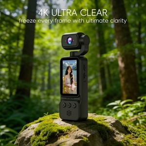 กล้องวีล็อกกิ้ง 4K รุ่นใหม่ 270 °   กล้องแอคชั่นพกพาแบบมุมมองกว้าง กล้องวิดีโอแบบมือถือ สำหรับ TikTok Vlog - Product Image 4