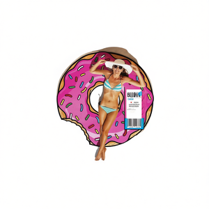 Telo Mare Buonic Donut 148x128cm in Morbida Microfibra, Tappetino Estivo per Piscina, Coperta da Esterno - Product Image 1