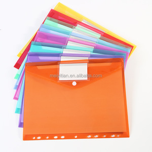 Carpeta de PP de colores A4, carpetas, etiqueta pequeña, ventana, Snap, Velcro, 11 agujeros, archivos de papel, paquete de bolsillo, información, recibo, bolsa de papelería - Product Image 2