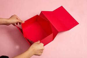 กล่องของขวัญหรูหราขนาดใหญ่กล่องค่าจัดส่งกล่องพับได้พร้อมปั๊มโลโก้ตามสั่ง - Product Image 4