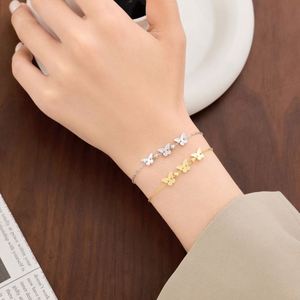 Dylam Charm Stylish Jewelry 925 Sterling Silver Link Chain Fly Butterfly Pendants <b>Bangles</b> & <b>Bracelets</b> for Women Birthday Gifts - Product Image 2