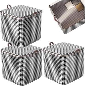 Bolsa organizadora de pantalones grandes, asas duraderas, bolsa de almacenamiento de tela gruesa, edredón de dormitorio, caja de ropa para Manta - Product Image 2