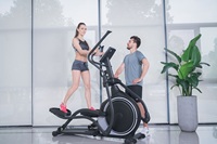 Vélo d'exercice magnétique haut de gamme, vélo d'exercice multifonctionnel Orbitrac, appareil de fitness cardio pour la maison, entraîneur croisé pour la remise en forme en intérieur