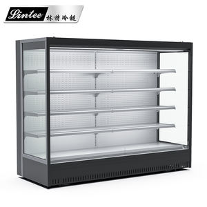 Lintee supermercato frigorifero refrigeratore verticale Display raffreddamento statico Display Non gelo bevande vegetali latte frutta Cooler - Product Image 4