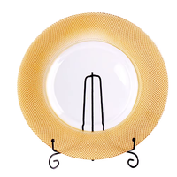Assiettes de présentation en verre sodocalcique les plus vendues, assiettes à fruits en verre, plats de dîner pour événements de mariage et décoration intérieure