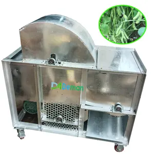 power fan green soy bean picker harvester edamame leaf removing machine young fresh soy beans pod picking machine