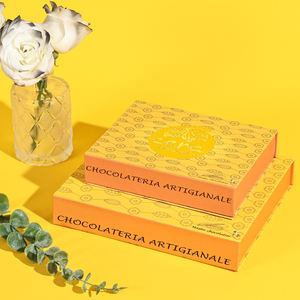 Caja de papel de regalo magnética personalizada, cartón duro, embalaje plegado de lujo, caja rígida plegable con logotipo negro - Product Image 3