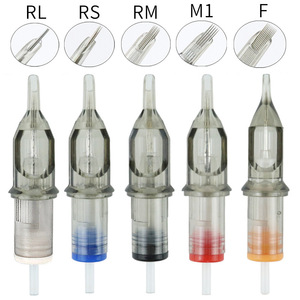 Cartuchos de Agujas para Tatuar de Fábrica al por Mayor 20Pzs 10Pzs <span class=keywords><strong>RL</strong></span> RS RM M1 F Cartucho Gris para Máquina Suministros para Tatuajes - Product Image 2