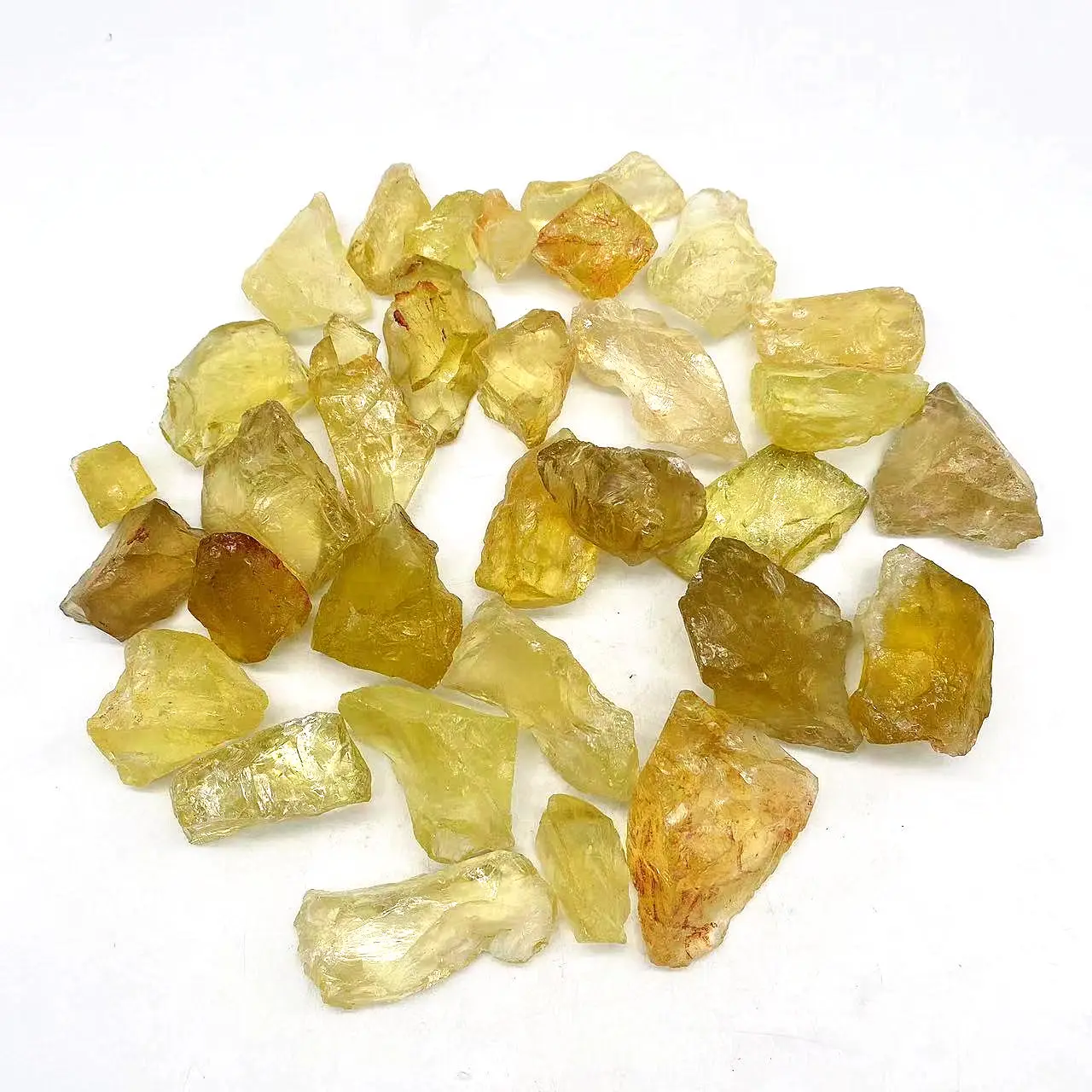 Pedra cru citrina duro natural brasileira, pedra de cristal amarelo cura para venda