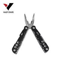 Vente en gros OEM Vast State Pince multifonction en acier inoxydable noir, Pince combinée pour le camping, la survie, l'EDC, le bricolage et les situations d'urgence