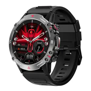 Smartwatch AMOLED per gli uomini orologio sportivo BT chiamata 1.43 pollici schermo IP68 impermeabile HK87 NFC Smartwatch