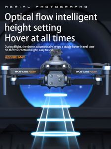 Dron RC A22 Pro Max <span class=keywords><strong>con</strong></span> <span class=keywords><strong>Cámara</strong></span> Profesional para Fotografía Aérea, <span class=keywords><strong>GPS</strong></span>, Motor sin Escobillas, Plegable, Mini, de Cuatro Ejes, <span class=keywords><strong>con</strong></span> Evitación de Obstáculos - Product Image 3