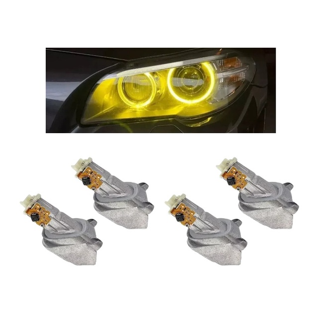 Yellow DRL LED daytime running lights LED board DRL module For BM-W 5 Series F10 F18  2014-2017