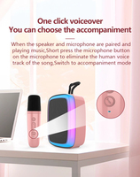 Enceinte de fête d'extérieur Kasinuo S15 avec lumières LED RGB, AirPlay, batterie sans fil pour microphone V5.3, idéale pour les soirées disco à domicile