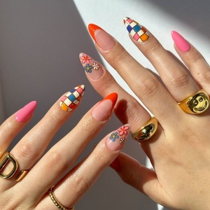 Fournisseurs de faux ongles sur mesure OEM ODM, design 3D chromé, pailleté, mat, peinture, faux ongles, étiquette privée, ongles artificiels - Product Image 1