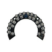 Placa PCBA IR con 24 LEDs SMT, Módulo LED de 1 oz de Cobre, Diseño Personalizado, Luz IR, Piezas Electrónicas, Monitor, Cámara CCTV, Suplementario