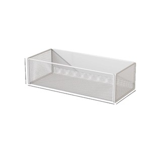Étagère magnétique rectangulaire blanche pour réfrigérateur, panier suspendu magnétique pour organiser le réfrigérateur - Product Image 2
