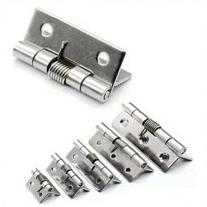 Charnière de porte à ressort auto-fermante en acier inoxydable, quincaillerie 1/1,5/2 pouces, design contemporain, durable, installation facile pour le sport - Product Image 1
