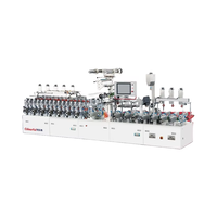 Machine d'emballage en PVC entièrement automatique Machine à bois Substrat de travail du bois Profil industriel Plastifieuse de revêtement de surface