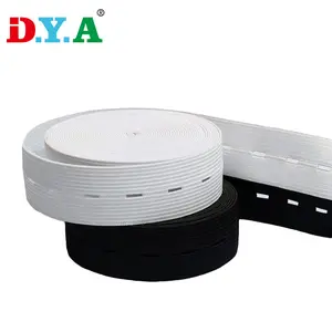 günstiges elastisches Band mehrzweck flaches elastisches Band langlebiges gestricktes Knopfflächchen elastisches Band für die Aufbewahrung von Kleidung