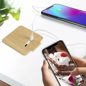 multi-function furniture wireless charger Embedded coffee table/ sofa / desk wireless Charger with 2 USB output