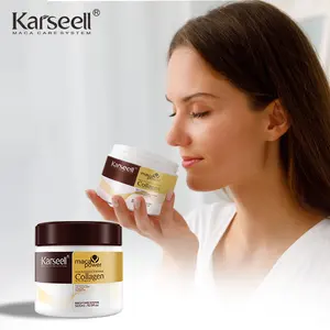 2023 vendita calda Karseell maschera per capelli salone uso lisciatura profonda crema idratante per riparazione organica maschera di olio di Argan per capelli crespi