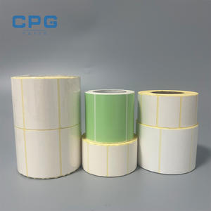 Custom Sticker Sheet 4"X6" 100X150mm BPA Free Food Grade Direct Thermal Shipping Labels Sticker <b>Rolls</b> - Product Image 1