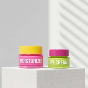 Luxury 30g 100g 120g Custom Logo Empty Wide Mouth Glass Cosmetic <b>Scrub</b> Face Cream Jars Portable Packaging Wholesale Supplier - Product Image 1