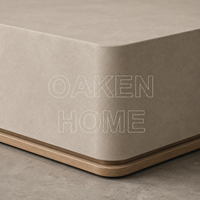 Table basse rectangulaire de luxe OAKEN pour salon, table à thé moderne en bois massif, artisanale, style rétro, meubles pour la maison