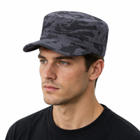 Casquette tactique de camouflage à dessus plat, réglable, protection solaire, unisexe, pour l'entraînement et la chasse